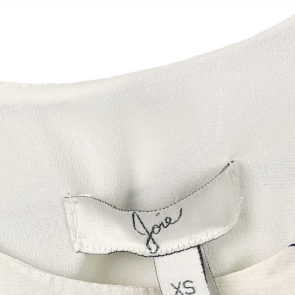 Joie 100% Silk Navy blue striped dress Nwot Sz 4 - Picture 4 of 4